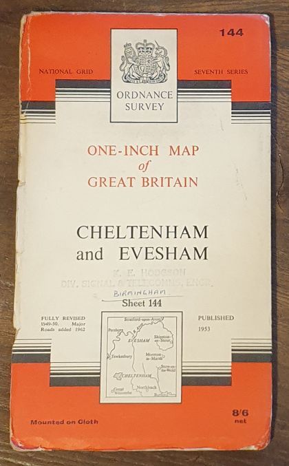 Cheltenham and Evesham. Sheet 144 One-inch Map of Great Britain. 1:63360 Seventh Series
