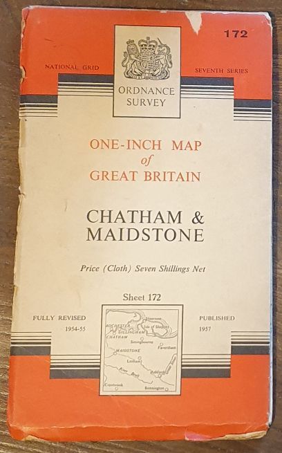 Chatham & Maidstone. Sheet 172 One-inch Map of Great Britain. 1:63360 Seventh Series