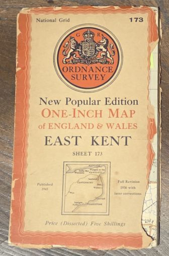 East Kent. Sheet 173 One-Inch Map of England & Wales, New Popular Edition [l:63360]