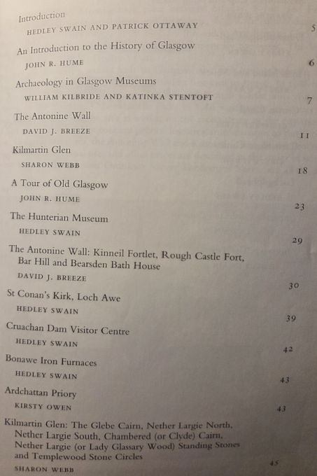 Glasgow, the Antonine Wall and Argyll : Report and Proceedings of the 153rd Summer Meeting of the Royal Archaeological Institute in 2007 (Supplement to the Archaeological Journal, volume 164 for 2007)
