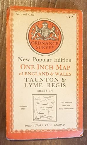 Taunton & Lyme Regis. Sheet 177. One-Inch Map of England & Wales, New Popular Edition [l:63360]