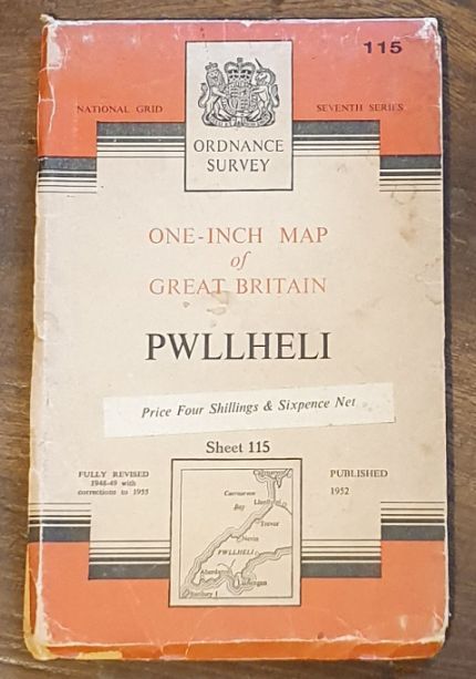 Pwllheli. One-inch Map Sheet 115 Seventh Series