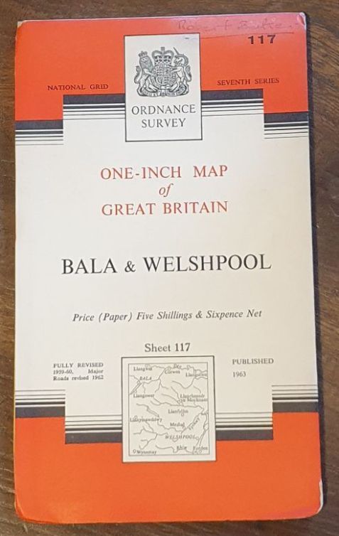 Bala & Welshpool. One-inch Map Sheet 117 Seventh Series