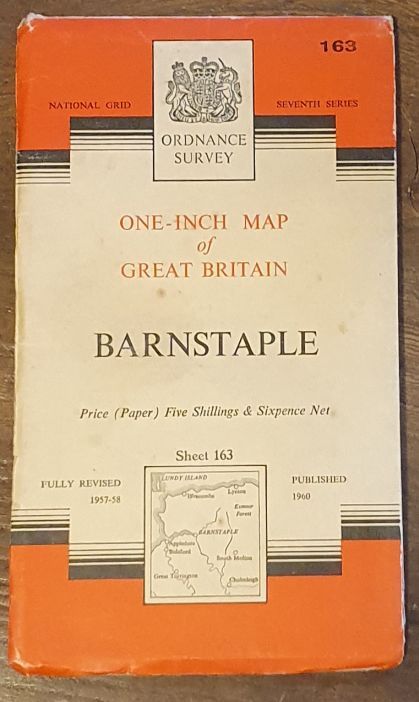 Barnstaple. One-inch Map Sheet 163 Seventh Series