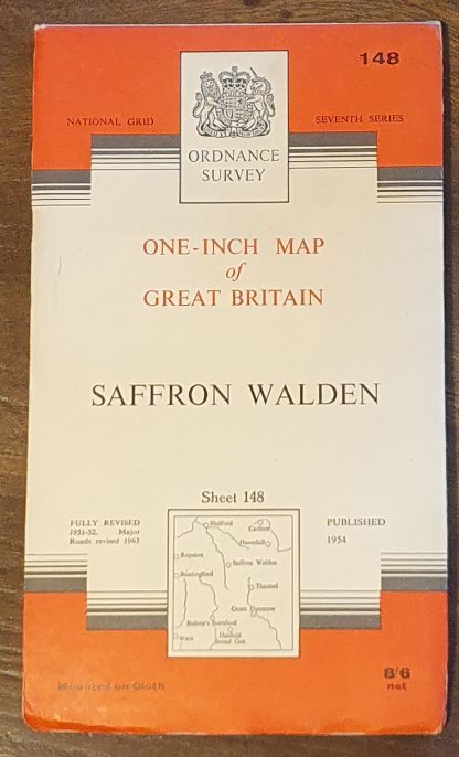 Saffron Walden. One-inch Map Sheet 148 Seventh Series