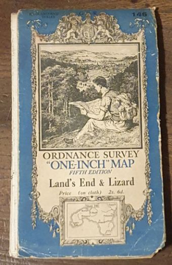 Land's End & Lizard. Sheet 146. Ordnance Survey of Great Britain One inch map Fifth Edition, England and Wales (1:63360)