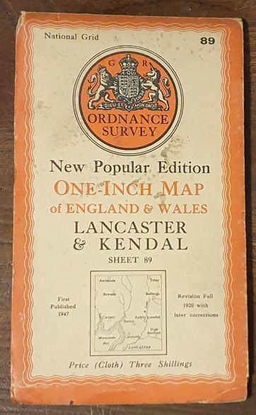 Lancaster and Kendal. Sheet 89. One-Inch Map of England & Wales, New Popular Edition [l:63360]