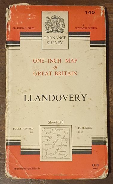 Llandovery. Sheet 140 One-inch Map of Great Britain. 1:63360 Seventh Series
