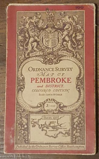 Pembroke and district, Sheet 100, Third, coloured Edition, 1 inch to 1 mile (1:63360)