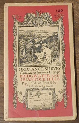 Bridgwater & Quantock Hills. Sheet 120. Popular Edition One-Inch Map of England and Wales (1:63360) (cover title Contoured Road Map of Stratford.)