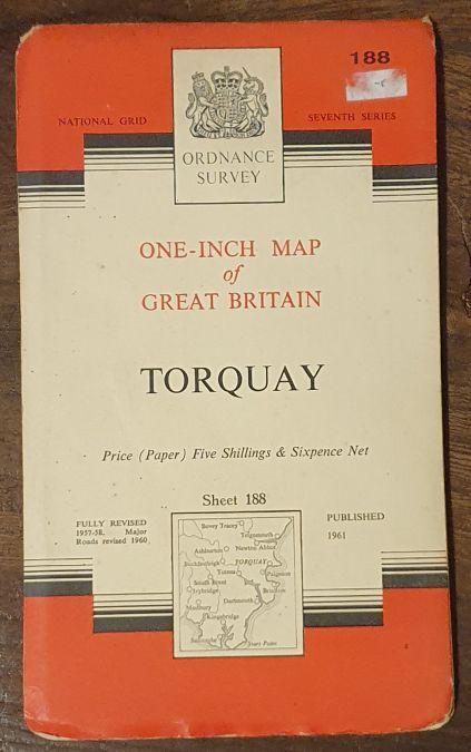 Torquay. Sheet 188 One-inch Map of Great Britain. 1:63360 Seventh Series