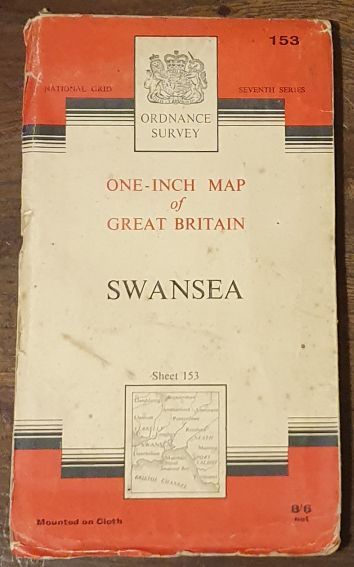 Swansea. Sheet 153 One-inch Map of Great Britain. 1:63360 Seventh Series