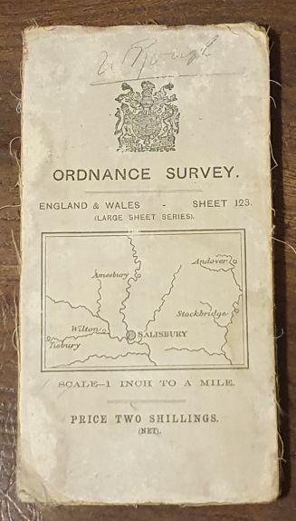 Salisbury & Stonehenge (Large Sheet Series), Sheet 123, One-inch to the mile Third Edition