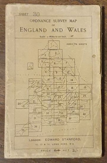 Colchester. Sheet 30, Ordnance Survey of England and Wales Half-inch map (1:126720)