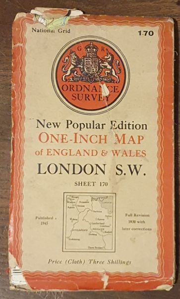 London S.W. Sheet 170. One-Inch Map of England & Wales, New Popular Edition [l:63360]