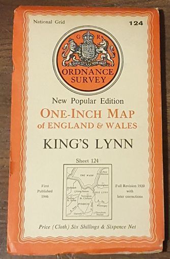 King's Lynn. Sheet 124. One-Inch Map of England & Wales, New Popular Edition [l:63360]