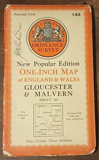 Gloucester & Malvern. Sheet 143. One-Inch Map of England & Wales, New Popular Edition [l:63360]