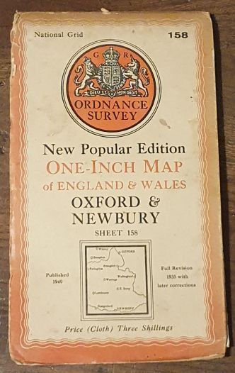 Oxford & Newbury. Sheet 158. One-Inch Map of England & Wales, New Popular Edition [l:63360]