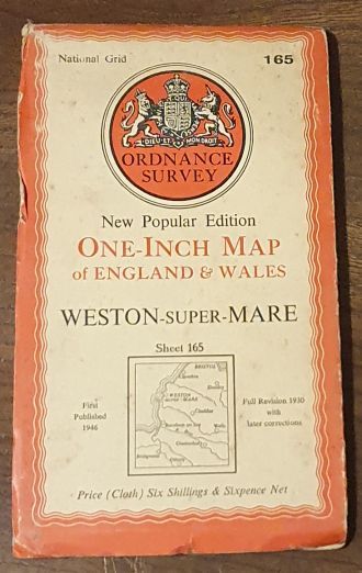 Weston-super-Mare. Sheet 165. One-Inch Map of England & Wales, New Popular Edition [l:63360]