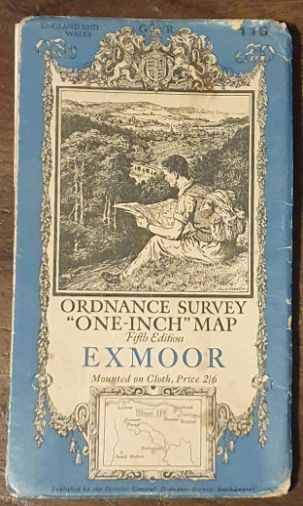 Exmoor. Ordnance Survey of Great Britain One inch map Fifth Edition, England and Wales Sheet 119 (1:63360)