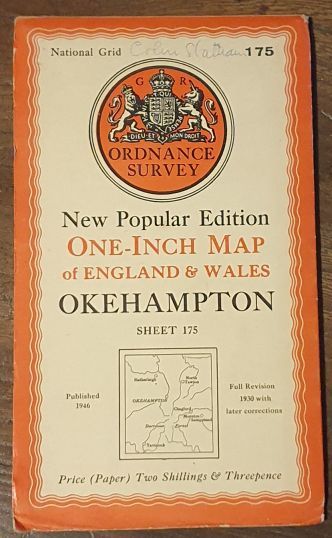 Okehampton. Sheet 175 One-Inch Map of England & Wales, New Popular Edition