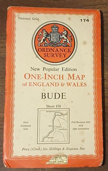 Bude. Sheet 174 One-Inch Map of England & Wales, New Popular Edition