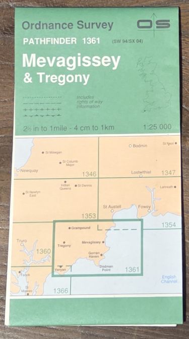 Mevagissey & Tregony. 1:25000 Pathfinder Map 1361 (SW 94/ SX 04)