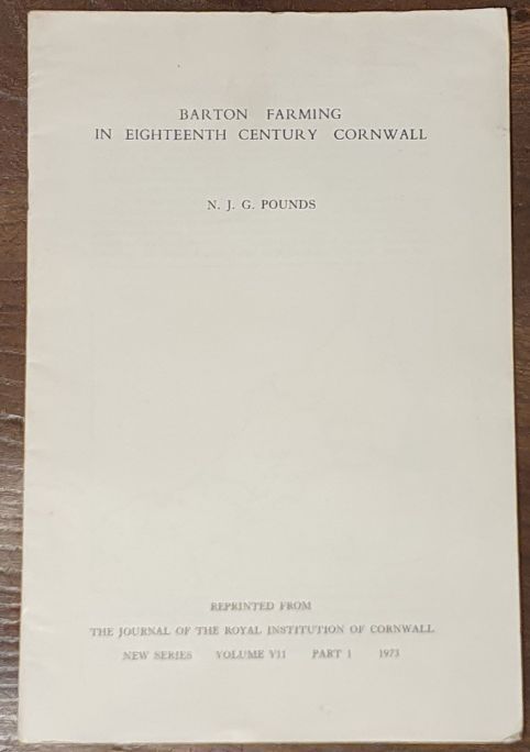 Barton Farming in Eighteenth Century Cornwall