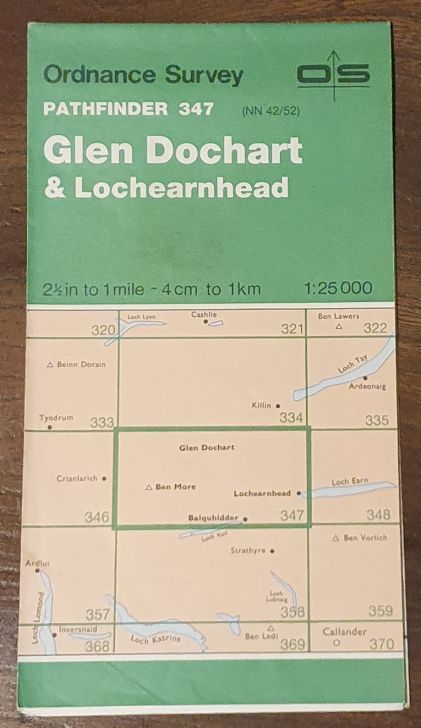 Glen Dochart & Lochearnhead. 1:25000 Map, Pathfinder 347 (NN 42/52)