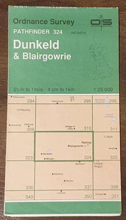 Dunkeld & Blairgowrie. 1:25000 Map, Pathfinder 324 (NO 04/14)