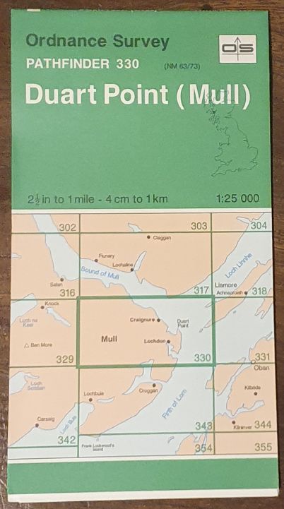 Duart Point (Mull). 1:25000 Map, Pathfinder 330 (NM 63/73)