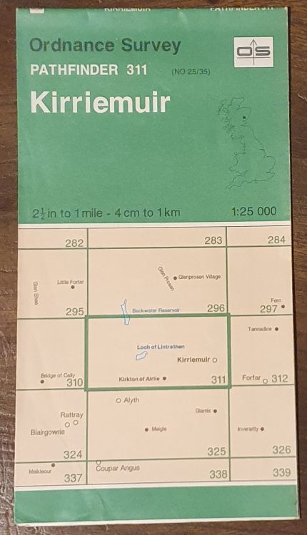 Kirriemuir. 1:25000 Map Sheet NO 25/35 (Pathfinder 311)