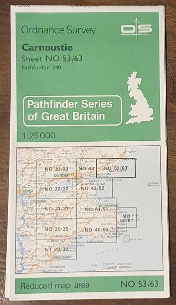 Carnoustie. 1:25000 Map Sheet NO 53/63 (Pathfinder 340)