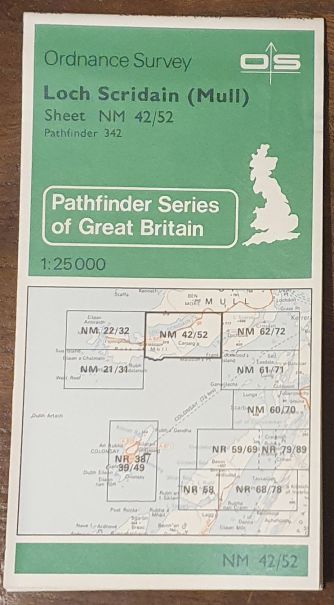 Loch Scridain (Mull). 1:25000 Map Sheet NM 42/52 (Pathfinder 342)