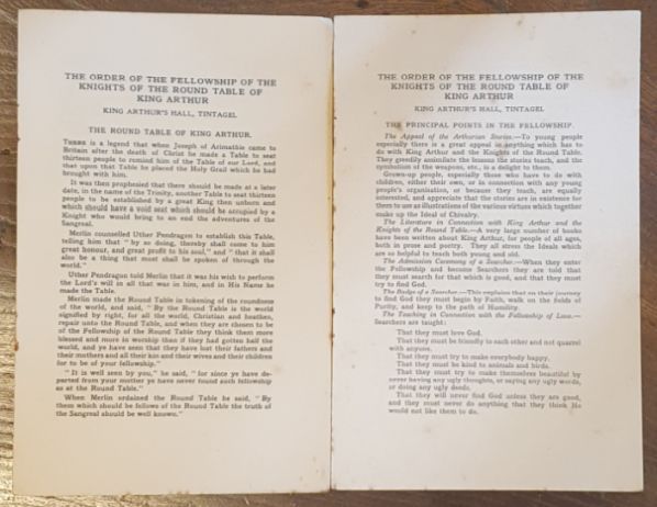 The Order of the Fellowship of the Knights of the Round Table of King Arthur, Tintagel