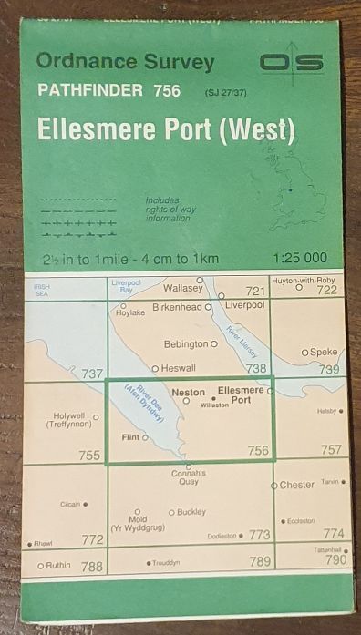Ellesmere Port (West). 1:25000 Map, Pathfinder 756 (SJ 27/37)