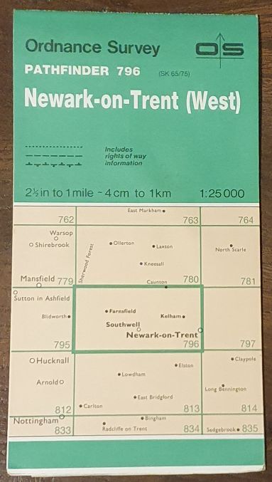 Newark-on-Trent (West). 1:25000 Map, Pathfinder 796 (SK 65/75)