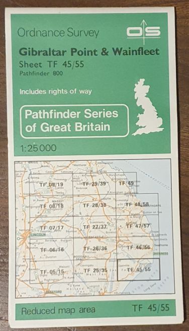 Gibraltar Point & Wainfleet. 1:25000 Map Sheet TF 45/55 (Pathfinder 800)
