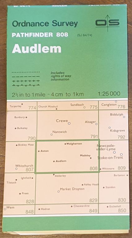 Audlem. 1:25000 Map Pathfinder 808 (SJ 64/74)