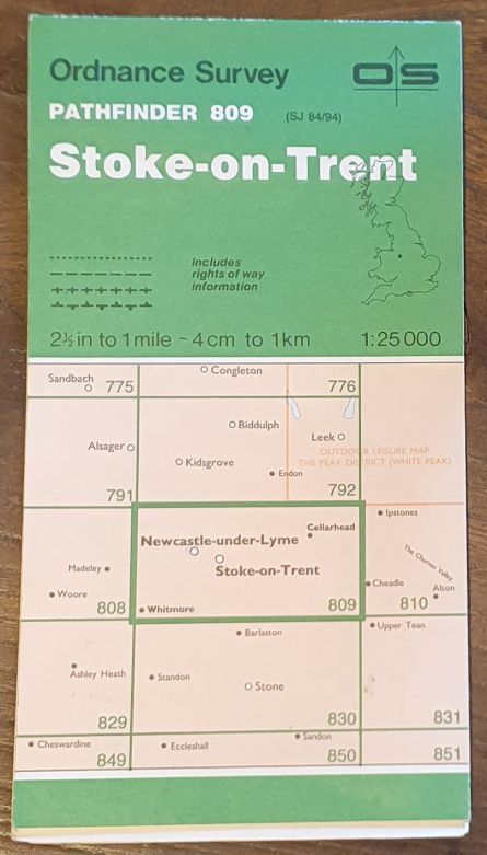 Stoke-on-Trent. 1:25000 Map Pathfinder 809 (SJ 84/94)