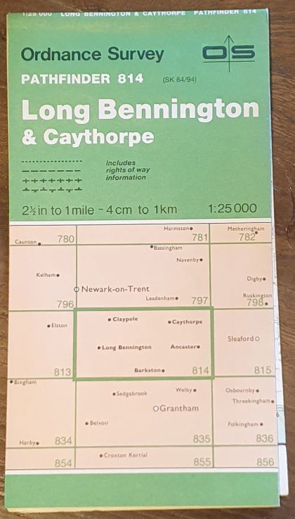 Long Bennington & Caythorpe. 1:25000 Map Pathfinder 814 (SO 84/94)