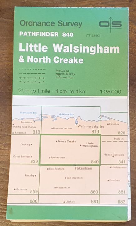 Little Walsingham & North Creake. 1:25000 Map Pathfinder 840 (TF 83/93)
