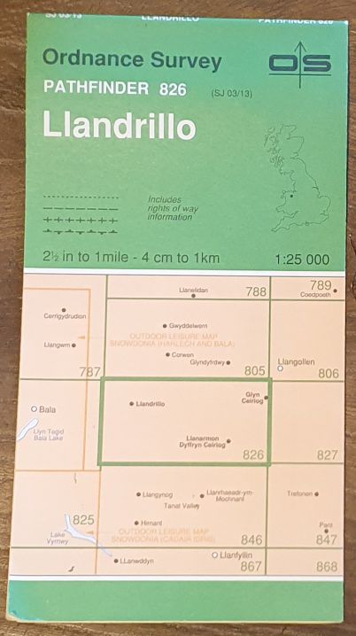 Llandrillo. 1:25000 Map Pathfinder 826 (SJ 03/13)