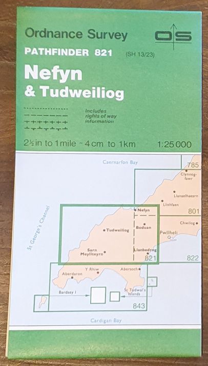 Nefyn & Tudweiliog. 1:25000 Map Pathfinder 821 (SH 13/23)