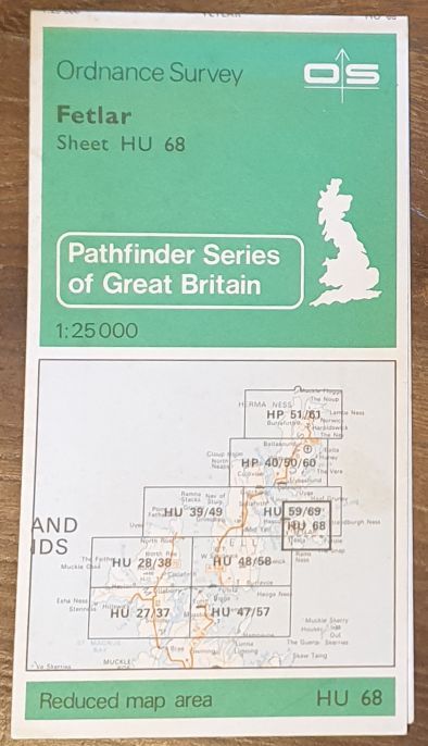 Fetlar. 1:25000 Map Sheet HU 68 [Pathfinder 5]