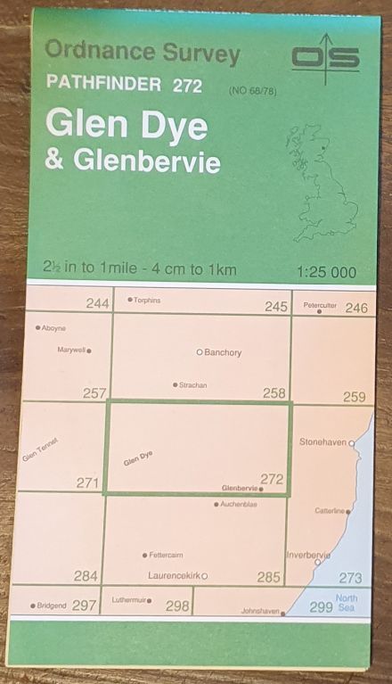 Glen Dye & Glenbervie. 1:25000 Map Pathfinder 272 (NO 68/78)