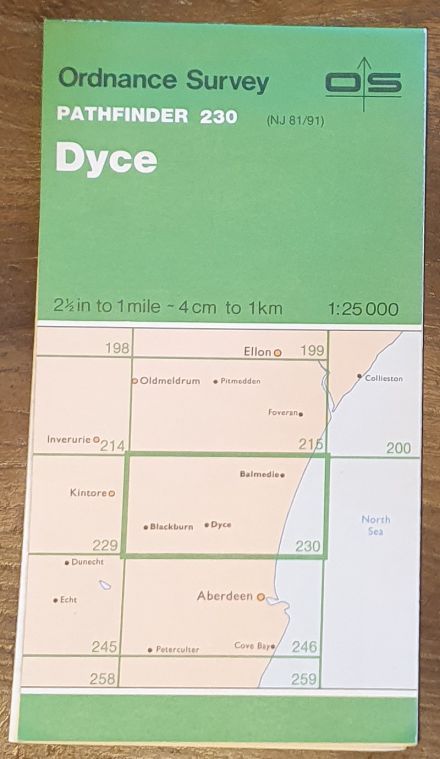 Dyce. 1:25000 Map Pathfinder 230 (NJ 81/91)