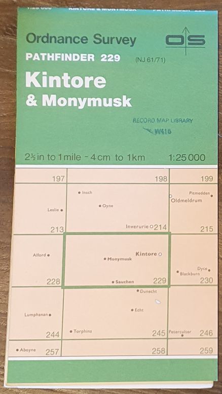 Kintore & Monymusk. 1:25000 Map Pathfinder 229 (NJ 61/71)