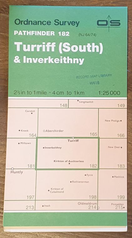 Turriff (South) & Inverkeithny. 1:25000 Map Pathfinder 182 (NJ 64/74)