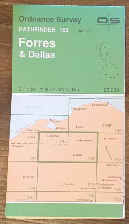 Forres & Dallas. 1:25000 Map Pathfinder 162 (NJ 05/15)